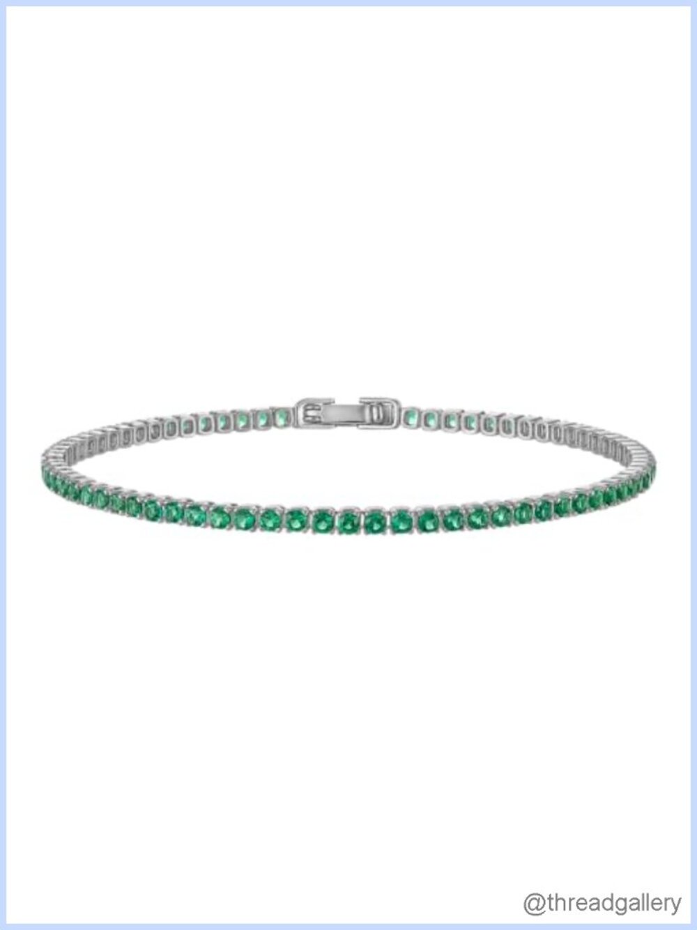 2mm Dainty Tennis Bracelet 14K Gold Plated CZ